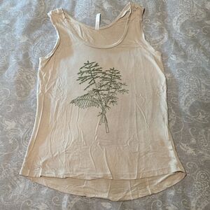 MEC Tank Top with Green Leaf Design (Size S)